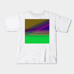 BLUE GREEN PINK TEXTURE ART Kids T-Shirt